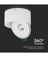 20W Ytmonterad Downlight - LED, COB, 3in1, Vit, Hus.