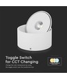 30W Ytmonterad COB Downlight - 3i1, Vit Hus