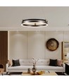 20W LED Pendellampa Enkel Ring - 3000K, Kaffe, Hem.