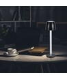3W uppladdningsbar LED bordslampa, touch dimbar - 3000K, 1800mAh, svart, DC 5V