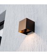 9W Solcellsvägglampa - IP65, 4000K, Corten, COB, PIR-sensor