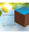 9W Solcellsvägglampa - IP65, 4000K, Corten, COB, PIR-sensor