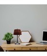 1,5W LED bordslampa, touch dimbar, brun skärm - CCT, laddningsbar, krom, inkl. batteri och USB-C