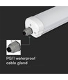 V-Tac vattentät 48W komplett LED armatur - 150 cm, 130lm/W, Cree, genomkopplad, IP65, 6 års garanti