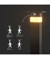 3W Solcells Pollarlampa - LED, PIR Sensor, IP54.