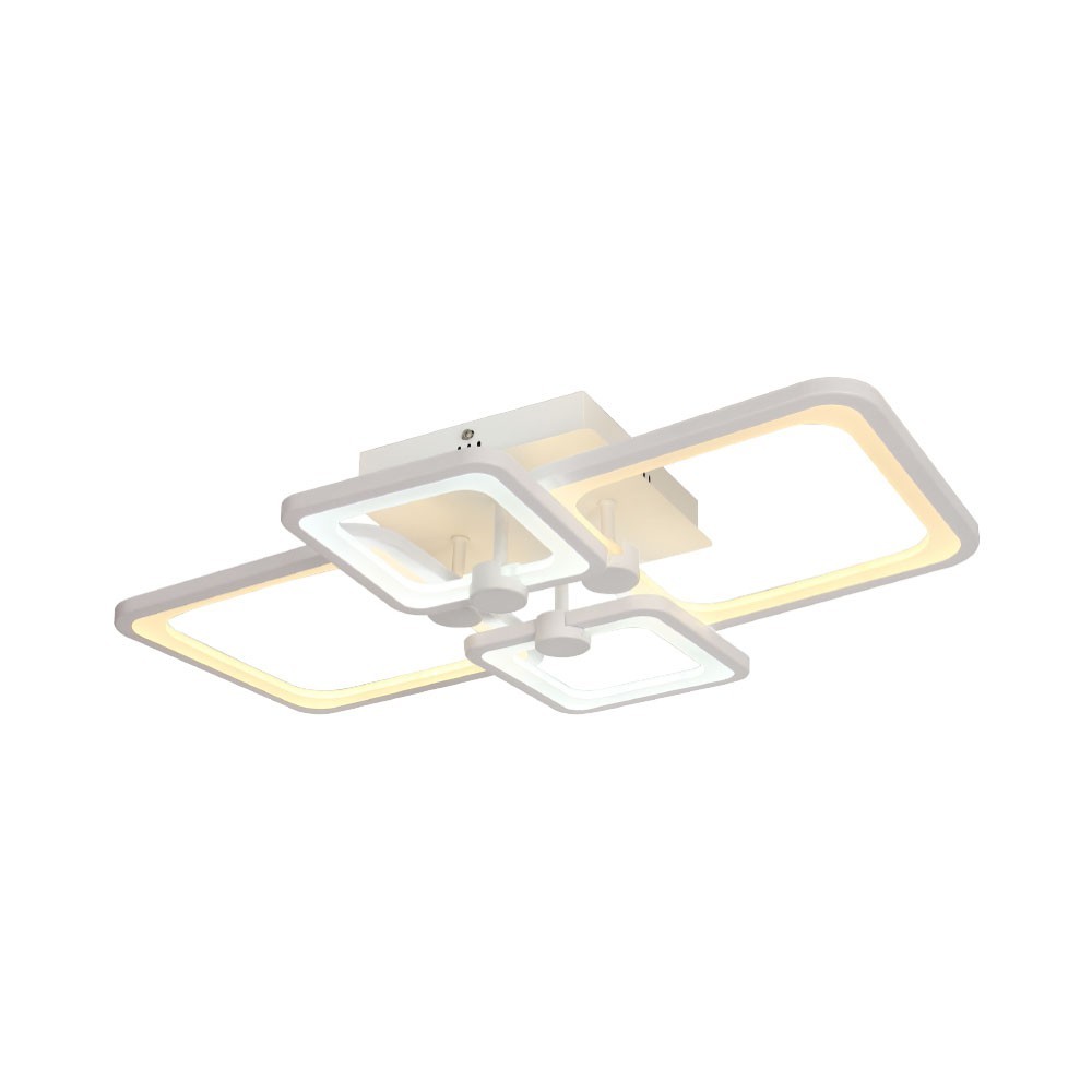 70w Taklampa Led 3 Stegs Dimbar 3i1 Fjarrkontroll Vit Kåpa Ip20 Kulör : 3 I 1