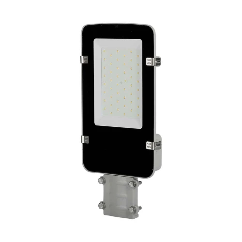 50W LED gatubelysning med Samsung LED chip - 100lm/W, IP65, 6500K, grå, 110 grader