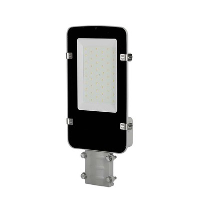 50W LED gatubelysning med Samsung LED chip - 100lm/W, IP65, 6500K, grå, 110 grader