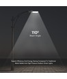 50W LED gatubelysning med Samsung LED chip - 100lm/W, IP65, 6500K, grå, 110 grader