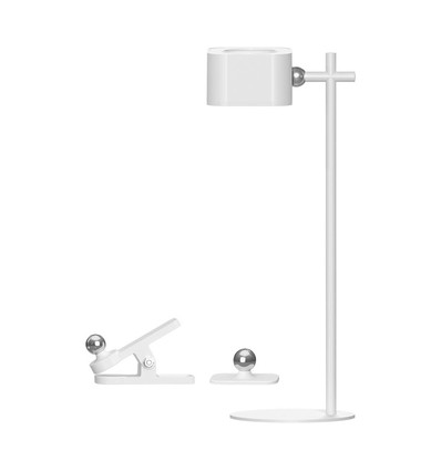 3W LED Bordlampa - Upp/Ner, Magnetisk, Touch, Dimbar, 3i1, Vit, Hus