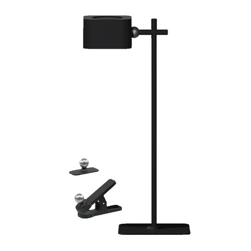 Laddningsbar 3-i-1 LED-lampa - Magnetisk, dimbar, CCT, upp/ned-ljus, svart, inkl. fot och 2 st. monteringsfästen