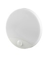 Samsung chip 15W LED-vägglampa - PIR-sensor, 3i1, rund, vit hölje.