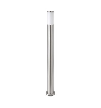 Pollare lampa E27 - rostfritt stålhus (110 cm), satin nickel, IP44