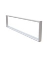 120x30 utanpåliggande ram för LED-panel - Vit, 295 x 1195 mm, för direkt montering i tak