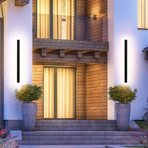 V-Tac 10W LED Antracit vägglampa - IP65 utomhus, 230V, inkl. ljuskälla, 4000K