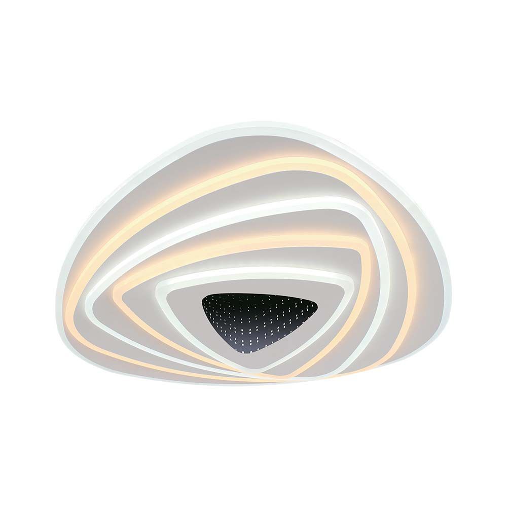 120w Led Smart Dekorativ Taklampa 51x50x7cm 3i1 Dimbar Fjarrkontroll Kulör : 3 I 1