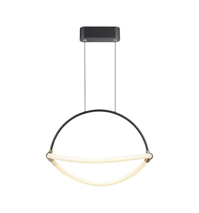 12W Hängande Pendellampa - LED, 400mm, 3000K, Svart Hölje.