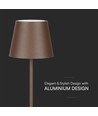 1,5W LED - Bordslampa, Touch, Dimbar, 3000K, IP54, Sand Cortenfärgat Hus