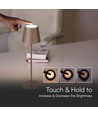 1,5W LED - Bordslampa, Touch, Dimbar, 3000K, IP54, Sand Cortenfärgat Hus