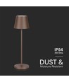 1,5W LED - Bordslampa, Touch, Dimbar, 3000K, IP54, Sand Cortenfärgat Hus