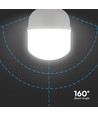 T100 LED-lampa 30W E27 - Plast, 6500K