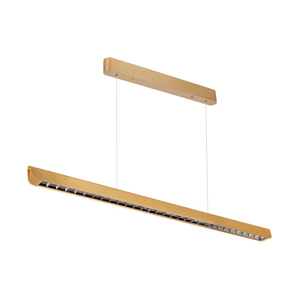 36w Led Hanglampa Linjar Upphangd Samsung Lins Typ 3i1 Guld Kulör : 3 I 1