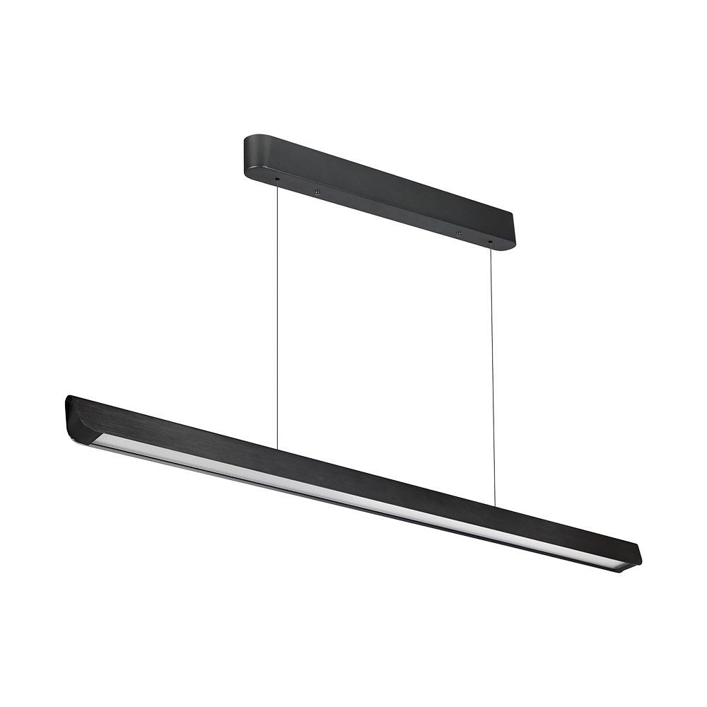 36w Led Linjart Hangande Pendelarmatur Samsung Diffusor Typ 3i1 Svart. Kulör : 3 I 1