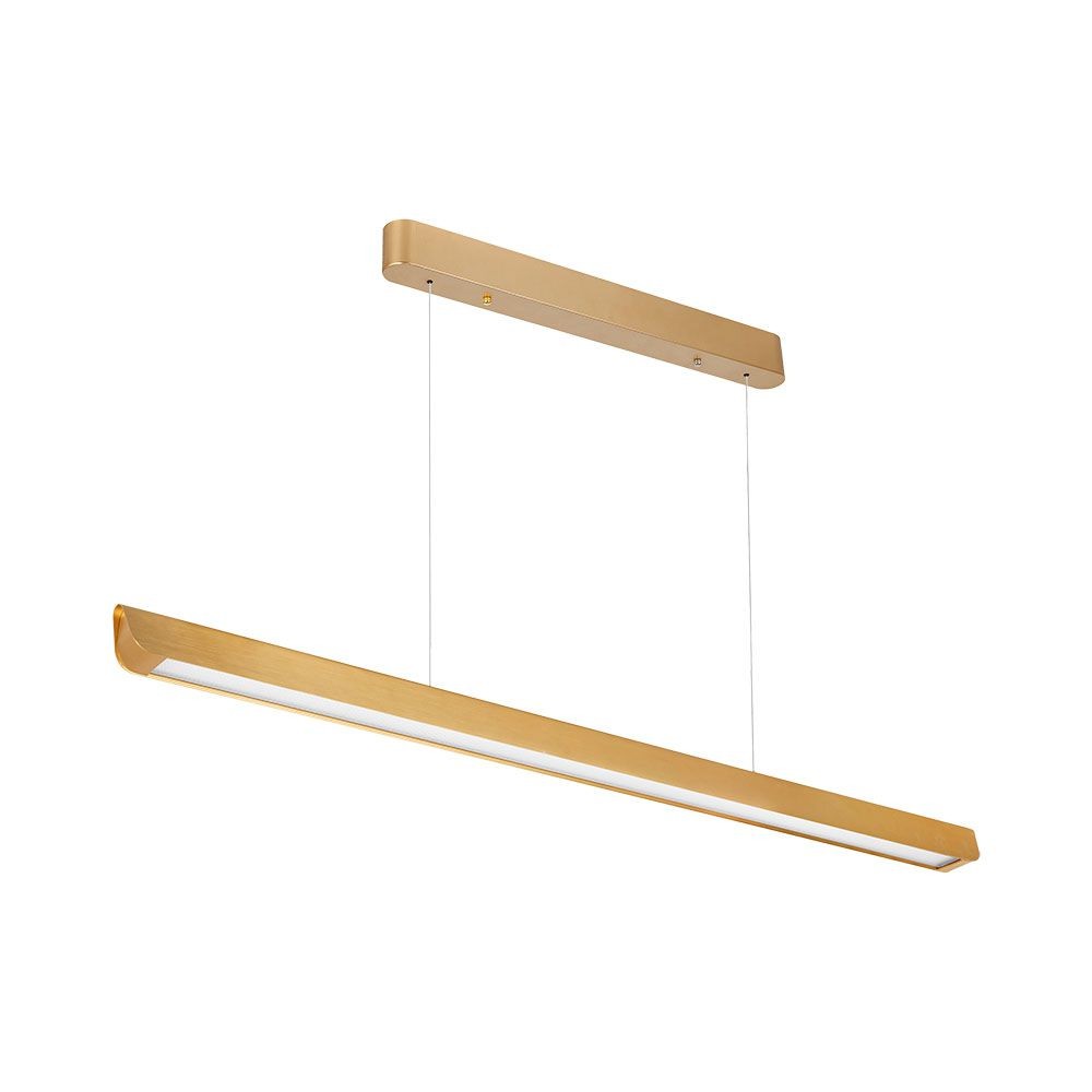 36w Linjar Hanglampa Led Samsung Diffusor Plattype 3in1 Guld. Kulör : 3 I 1