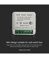 Wi-Fi Smart Switch, 10A - Mini on-line switch, 1 Gang, IP20, Smart Home styrning