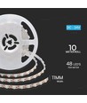 48 LED Strip Lights 16,5W/m - 6500K, IP20, 5m/rulle