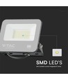 30W LED strålkastare, Samsung LED chip - Svart, 3000K, 1m kabel, IP65 utomhus