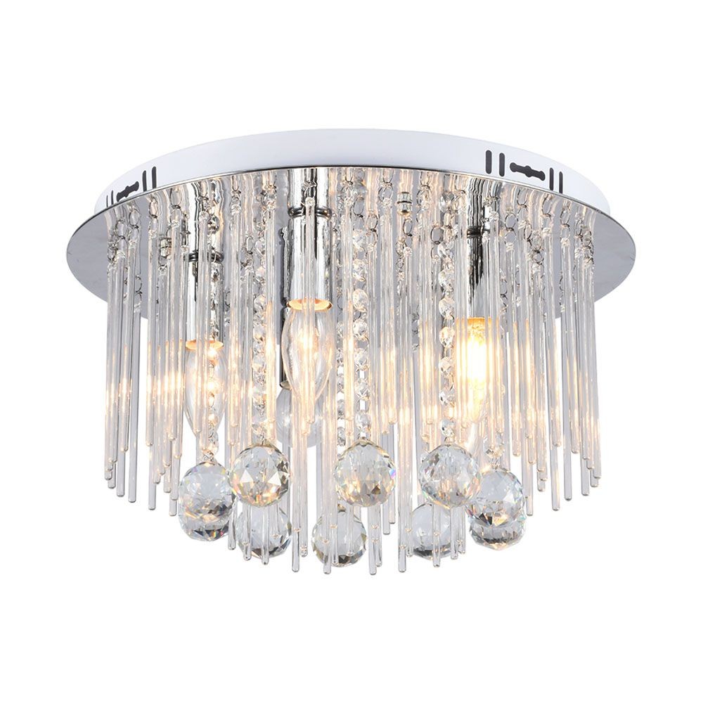 Led Designer Taklampa Kristallampa Klar Fattning E14