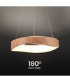 18W LED pendel i trädesign - 2100lm, Ø40cm, 3000K, inkl. ljuskälla