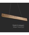 24W LED designer pendel - Trä, 3000K, 1250lm, varmvit