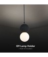 LED Designer Pendellampa G9 - Svart + Vit Hus