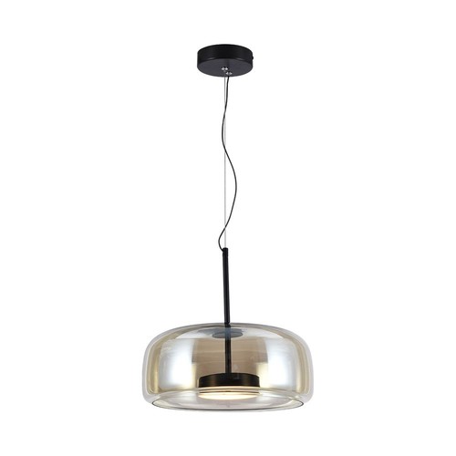 6W LED Pendel - Designerlampa, 3000K, Metall+Glas, Hem