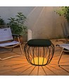 1W Solara designer trädgårds/bordslampa - Solcell, IP44, 120lm, 3000K+6000K, grå, lantern-formad