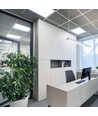 36W LED Panel - Bakbelyst, 595x595mm, IP65, Flimmerfri, 4000K, 120lm/W.