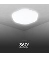 40W LED Designer Dome taklampa - 4000lm, 3-i-1 CCT, dimbar, inkl. fjärrkontroll, blommönster