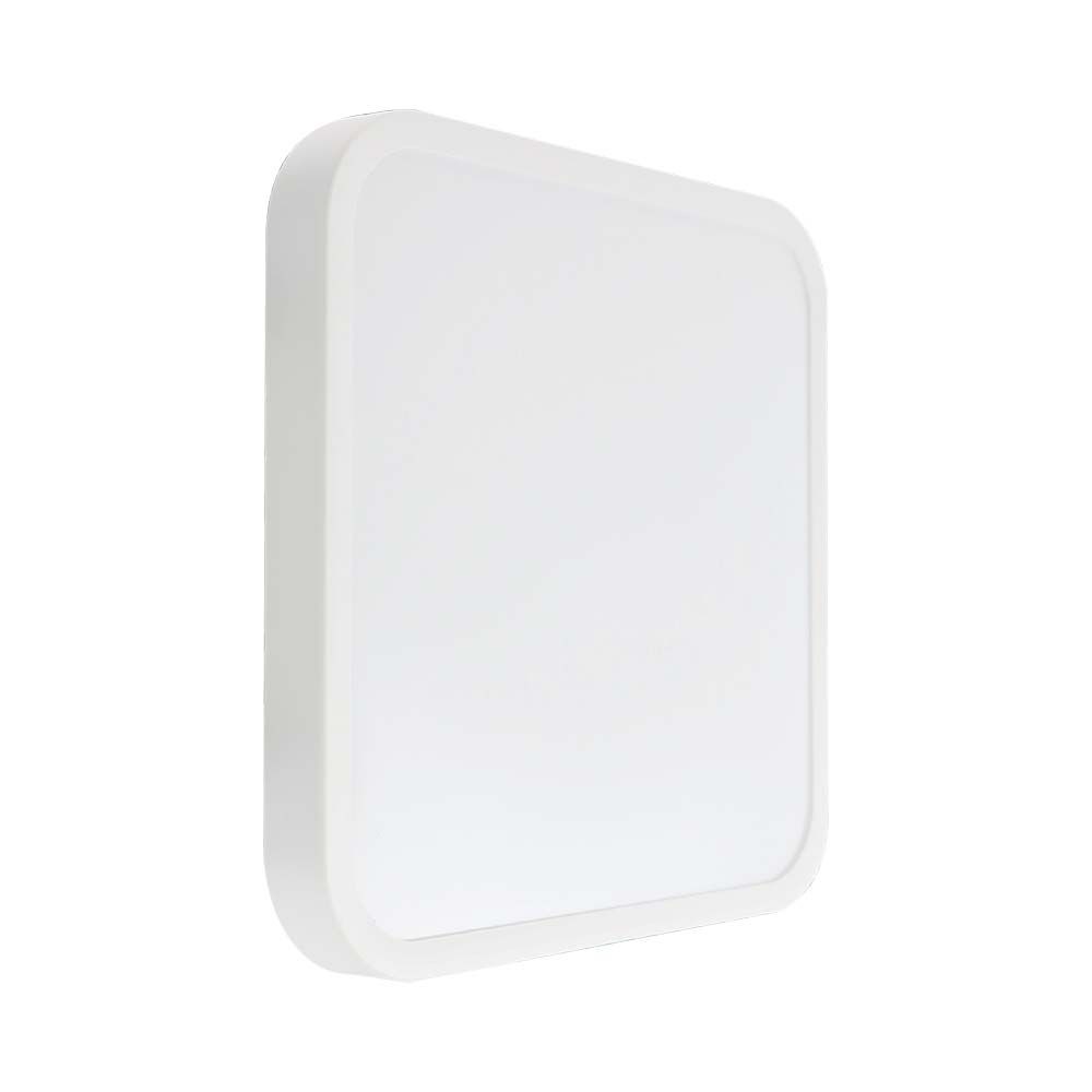 24w Kupollampa Led Samsung Chip 3000k Fyrkantig Vit Ram Ip44 Kulör : Varm