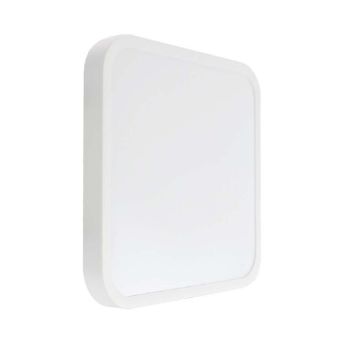 24W LED taklampa - 30x30 cm, IP44, Samsung LED chip, vit kant, fyrkantig