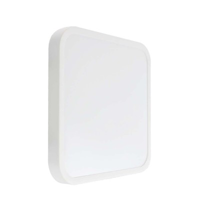 48W LED taklampa med Samsung chip - 42x42cm, 5160lm, IP44, kvadratisk, vit kant