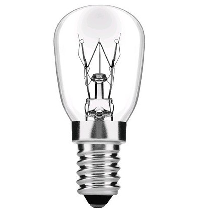 E14 25W halogen ugnslampa - 130lm, max 300°C