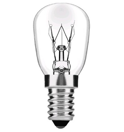 Ugnslampa E14 - 25W Halogen, 130lm, max 300°C