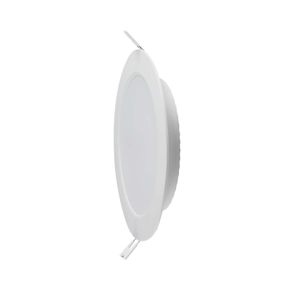 6w Infalld Panel Bakgrundsbelyst Samsung Chip 6500k Rund. Kulör : Kall