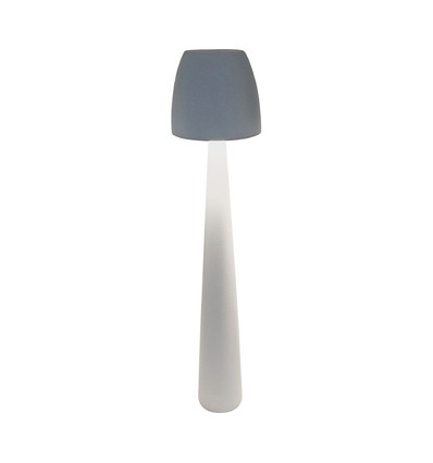 2W-3W uppladdningsbar LED bordslampa - Ø8cm, 3-stegs dimbar, vit, inkl. USB-kabel