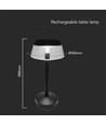 3W LED uppladdningsbar bordslampa - 130x285mm, 3in1, dimbar, svart, hus.