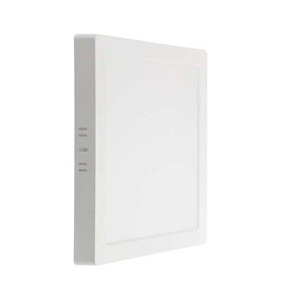 18W kvadratisk LED takpanel - 4000K, vit kant, 21,4 x 21,4 cm, bakbelyst taklampa