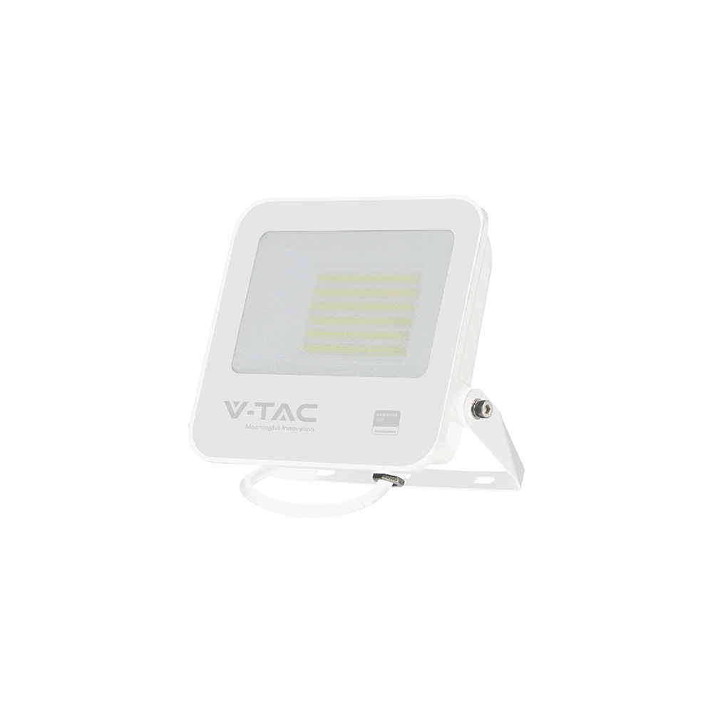 50w Led Strålkastare Ip65 Vit Arbetslampa Samsung Chip 6500k Grått Frostat Glas Kulör : Kall