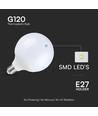 G120 LED Lampa 18W E27 - Samsung Chip, 6500K, Plast